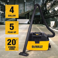 Dewalt 4 Gal 5 Peak Hp Toolbox Vac DXV04T