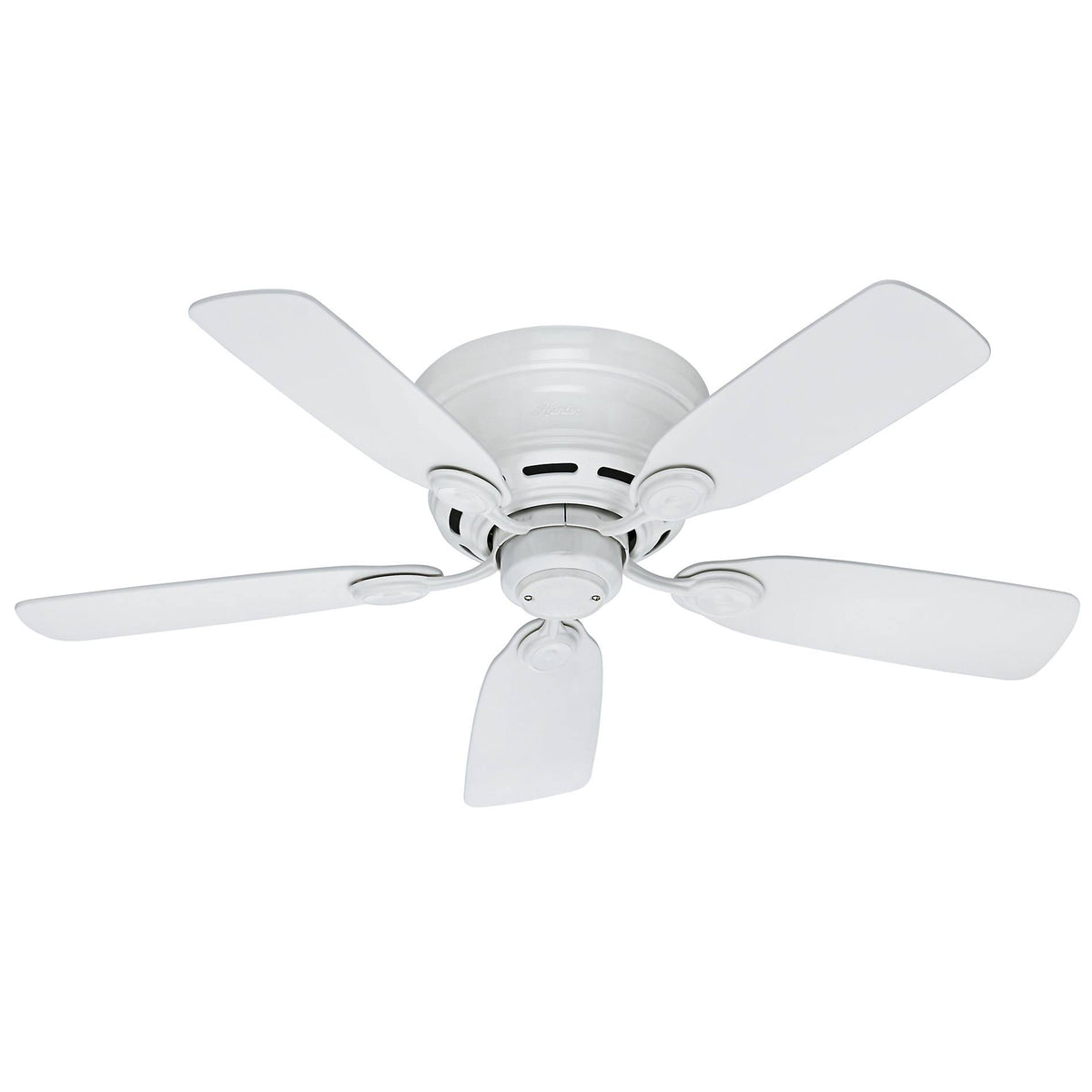Hunter Low Profile IV 42" Ceiling Fan White White Blades